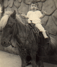 Back in the saddle; Brooklyn, New York, Circa 1959.